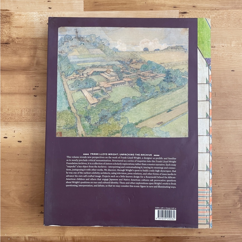 Frank Lloyd Wright: Unpacking the Archive (MoMA Hardcover) Book - Picture 3 of 9